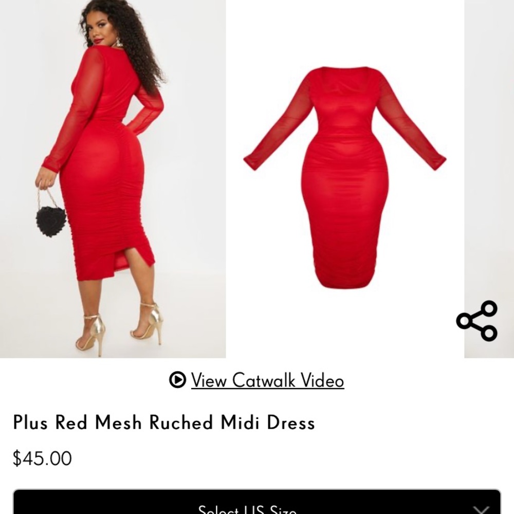 Pretty Little Thing Red Dress